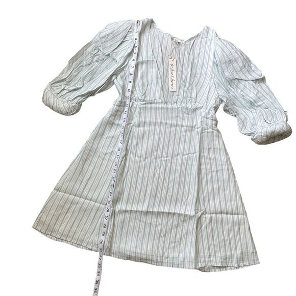 For Love & Lemons Leslie Mini Dress Blue Size M - Picture 7 of 10